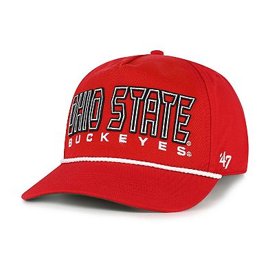 Youth '47 Scarlet Ohio State Buckeyes Byline Hitch Adjustable Hat