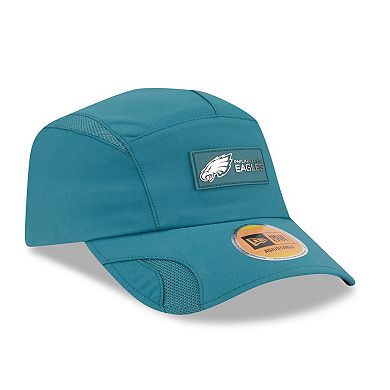 Men's New Era Midnight Green Philadelphia Eagles 2025 Sideline Runner Adjustable Hat