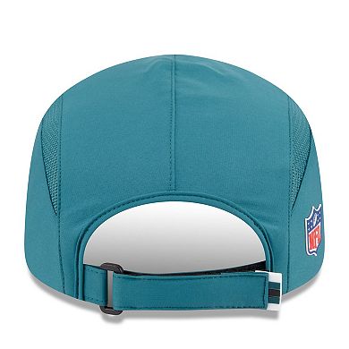 Men's New Era Midnight Green Philadelphia Eagles 2025 Sideline Runner Adjustable Hat