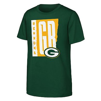 Youth Outerstuff Green Green Bay Packers Tear It Up T-Shirt