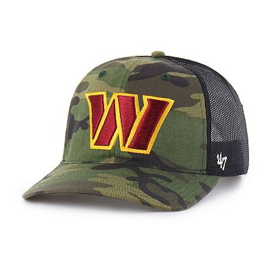 Men's '47 Camo Washington Commanders Trucker Adjustable Hat