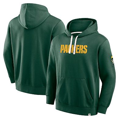 Men's Fanatics Green Green Bay Packers New Horizons Heritage Pullover Hoodie