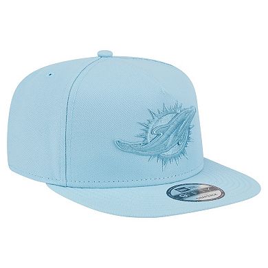 Men's New Era Light Blue Miami Dolphins Color Pack A-Frame 9FIFTY Snapback Hat