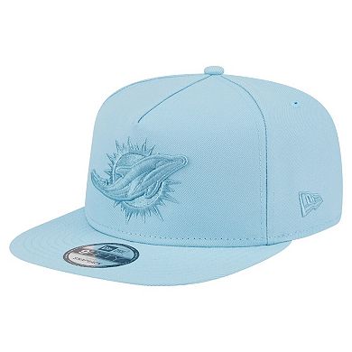 Men's New Era Light Blue Miami Dolphins Color Pack A-Frame 9FIFTY Snapback Hat