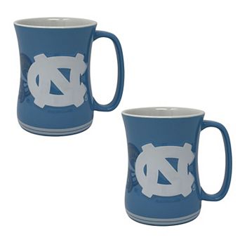 North Carolina Tar Heels 16oz. Sculpted Barista Mug Two-Pack