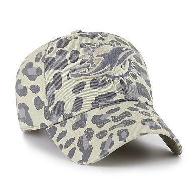 Women's '47 Gray Miami Dolphins Bagheera Clean Up Adjustable Hat