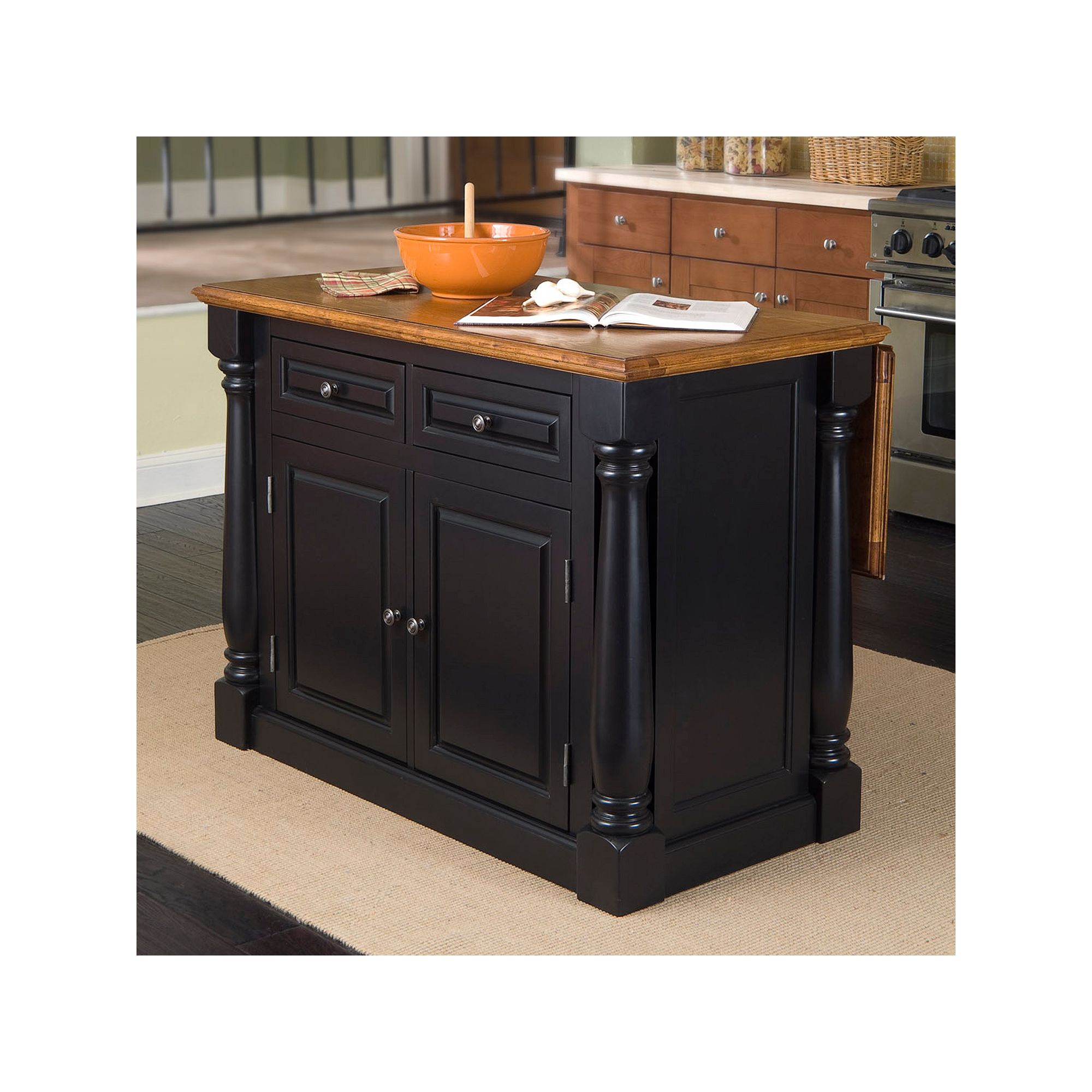 Monarch Black Kitchen Island
