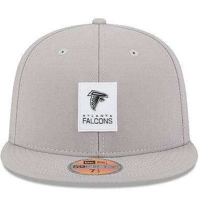Men's New Era Gray Atlanta Falcons 2025 Sideline 59FIFTY Fitted Hat