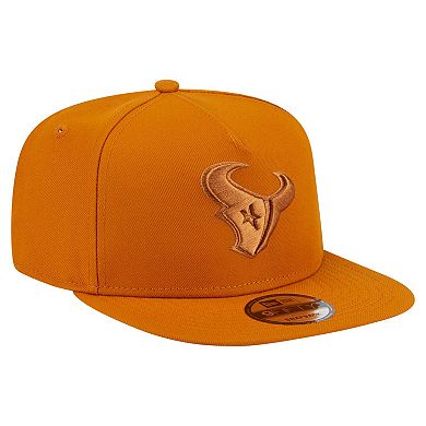 Men's New Era Brown Houston Texans Color Pack A-Frame 9FIFTY Snapback Hat