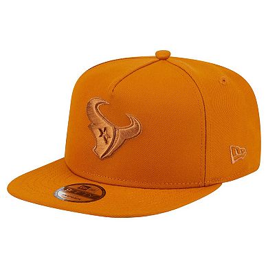 Men's New Era Brown Houston Texans Color Pack A-Frame 9FIFTY Snapback Hat