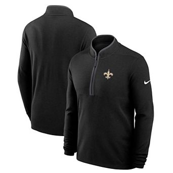 Men's Nike Black New Orleans Saints Lightweight Victory Performance Half-Zip Pullover