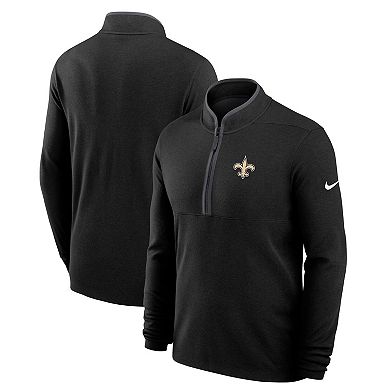 Men's Nike Black New Orleans Saints Lightweight Victory Performance Half-Zip Pullover