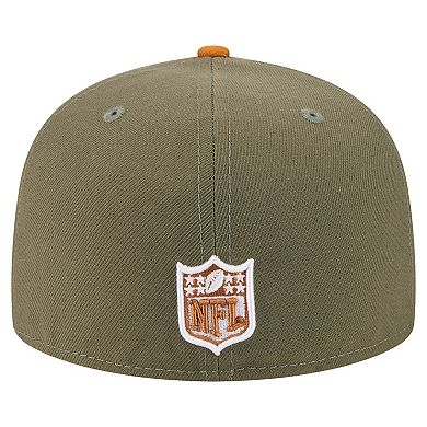 Men's New Era Olive/Brown Buffalo Bills Color Pack A-Frame 59FIFTY Fitted Hat