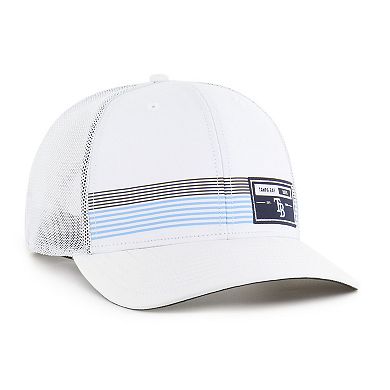 Men's '47 White Tampa Bay Rays Rangefinder brrr Trucker Adjustable Hat