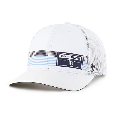 Men's '47 White Tampa Bay Rays Rangefinder brrr Trucker Adjustable Hat
