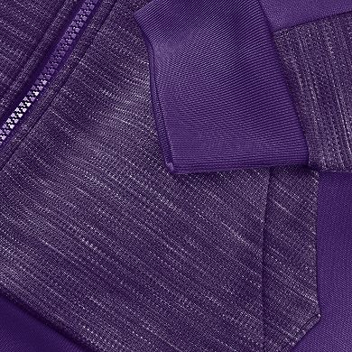 Men's Fanatics Purple Minnesota Vikings Checkdown Pass Full-Zip Hoodie