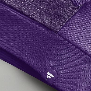 Men's Fanatics Purple Minnesota Vikings Checkdown Pass Full-Zip Hoodie