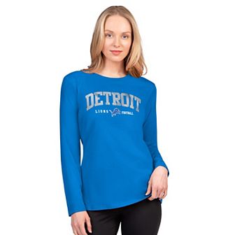 Women's G-III 4Her by Carl Banks Blue Detroit Lions Best Play Long Sleeve T-Shirt