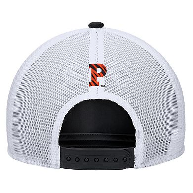 Men's Nike Black Princeton Tigers 2025 On-Field Rise Trucker Performance Adjustable Hat