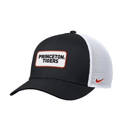 Men's Nike Black Princeton Tigers 2025 On-Field Rise Trucker Performance Adjustable Hat