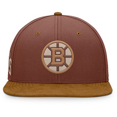 Men's Fanatics Brown Boston Bruins Fall Leaves Acreage Snapback Hat