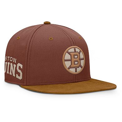 Men's Fanatics Brown Boston Bruins Fall Leaves Acreage Snapback Hat