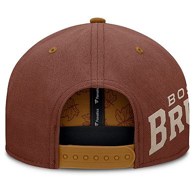 Men's Fanatics Brown Boston Bruins Fall Leaves Acreage Snapback Hat
