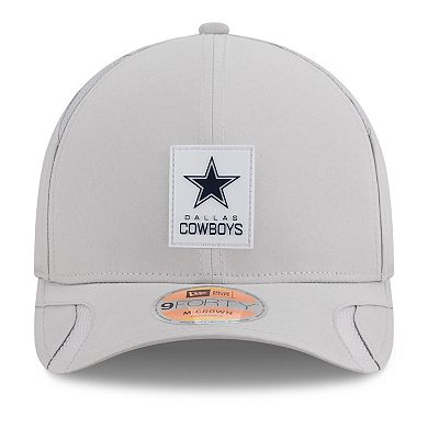 Men's New Era Gray Dallas Cowboys 2025 Sideline M-Crown 9FORTY Adjustable Hat