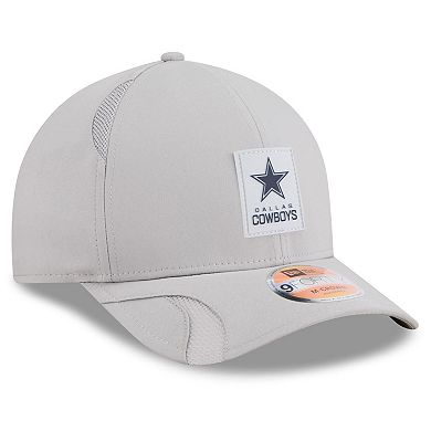 Men's New Era Gray Dallas Cowboys 2025 Sideline M-Crown 9FORTY Adjustable Hat