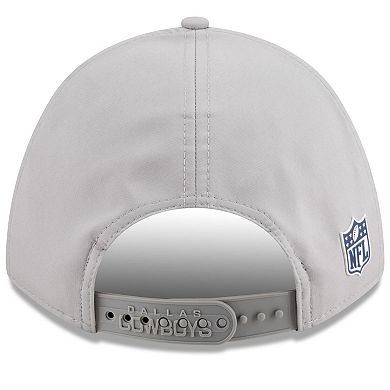 Men's New Era Gray Dallas Cowboys 2025 Sideline M-Crown 9FORTY Adjustable Hat