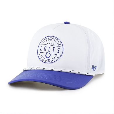 Men's '47 White/Royal Indianapolis Colts Suburbia Hitch Two-Tone Adjustable Hat