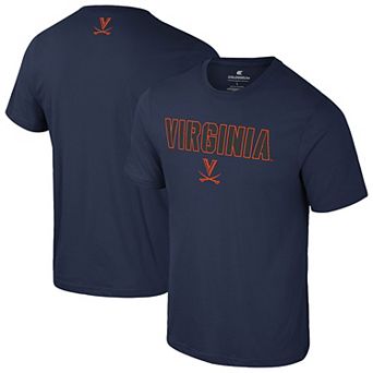 Men's Colosseum Navy Virginia Cavaliers Color Pop Active Blend T-Shirt