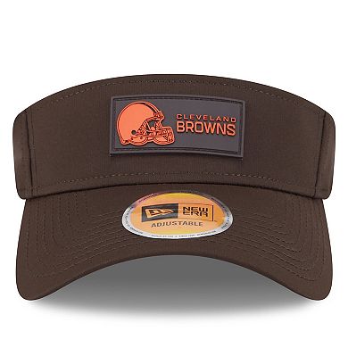 Men's New Era Brown Cleveland Browns 2025 Sideline Visor