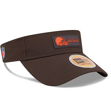 Men's New Era Brown Cleveland Browns 2025 Sideline Visor