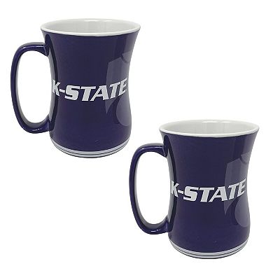 Kansas State Wildcats 16oz. Sculpted Barista Mug Two-Pack