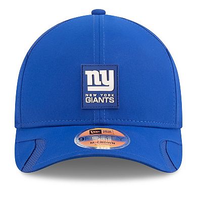 Youth New Era Royal New York Giants 2025 Sideline 9FORTY Adjustable Hat