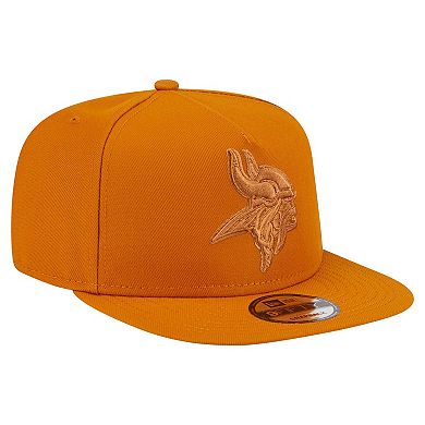 Men's New Era Brown Minnesota Vikings Color Pack A-Frame 9FIFTY Snapback Hat