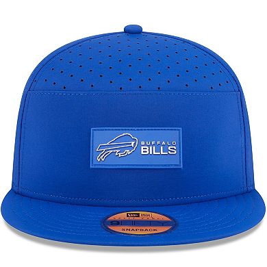 Men's New Era Royal Buffalo Bills 2025 Sideline Split Panel 9FIFTY Snapback Hat
