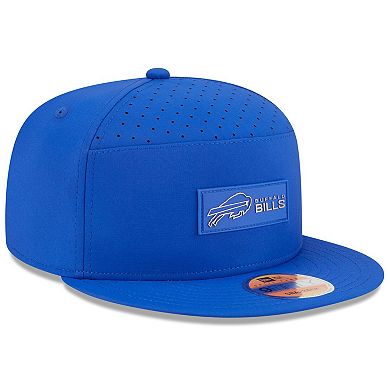 Men's New Era Royal Buffalo Bills 2025 Sideline Split Panel 9FIFTY Snapback Hat