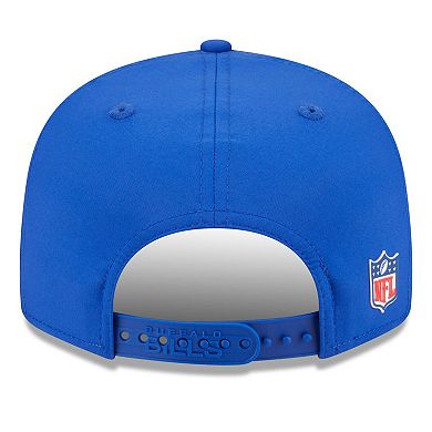 Men's New Era Royal Buffalo Bills 2025 Sideline Split Panel 9FIFTY Snapback Hat