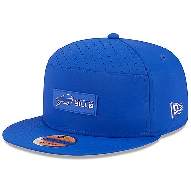 Men's New Era Royal Buffalo Bills 2025 Sideline Split Panel 9FIFTY Snapback Hat