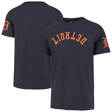 Men's '47 Navy Detroit Tigers Upside Down Two-Peat Franklin T-Shirt