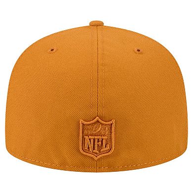 Men's New Era Brown Philadelphia Eagles Color Pack A-Frame 59FIFTY Fitted Hat