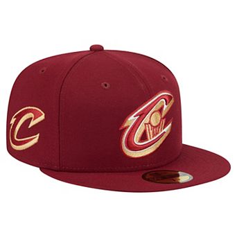 Men's New Era Wine Cleveland Cavaliers Deceptor 59FIFTY Fitted Hat