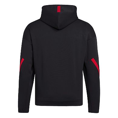 Men's adidas Black Nebraska Huskers Z.N.E. Full-Zip Hoodie