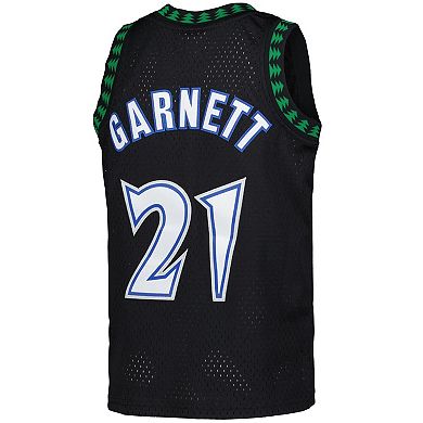 Youth Mitchell & Ness Kevin Garnett Black Minnesota Timberwolves 1997/98 Hardwood Classics Swingman Jersey