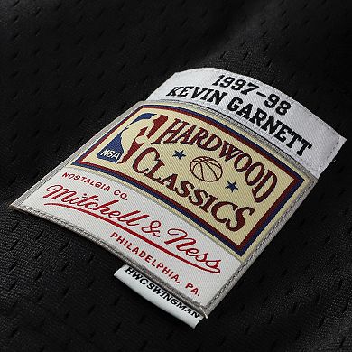 Youth Mitchell & Ness Kevin Garnett Black Minnesota Timberwolves 1997/98 Hardwood Classics Swingman Jersey