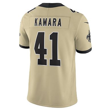 Men's Nike Alvin Kamara Gold New Orleans Saints Gameday Golds Alternate Vapor F.U.S.E. Limited Jersey