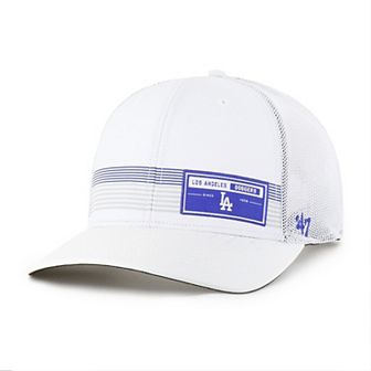 Men's '47 White Los Angeles Dodgers Rangefinder brrr Trucker Adjustable Hat