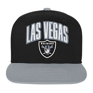 Youth Outerstuff Black Las Vegas Raiders Essentials Adjustable Hat